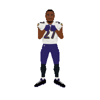 Shadowboxing Baltimore Ravens Sticker by Panini America