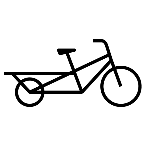 cargobike giphyupload cargobike longtail yuba Sticker