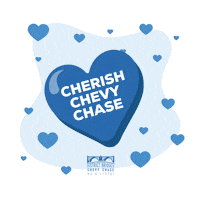 Chevy Chase Heart Sticker by Anna Claire