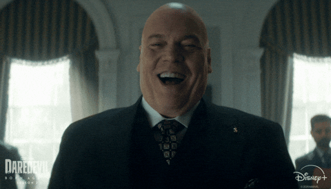 Wilson Fisk Laughing GIF by Marvel Studios