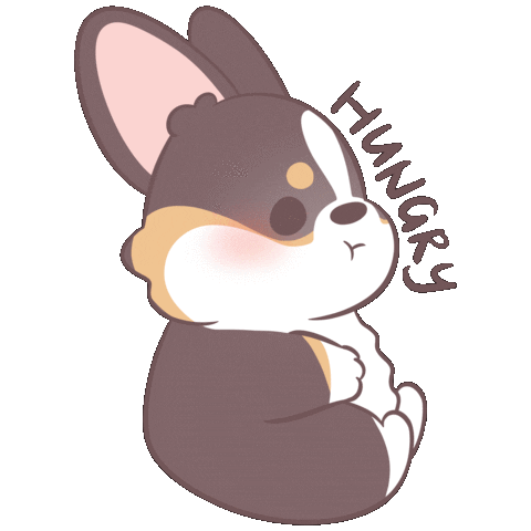 Hungry Corgi Sticker
