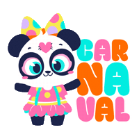 Party Panda Sticker by Mundo Puket