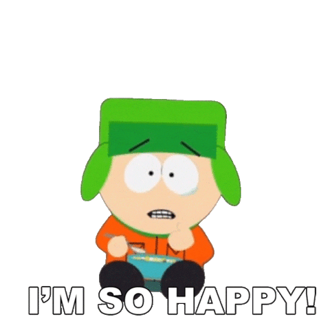 Happy Kyle Broflovski Sticker by South Park