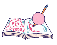 Art Drawing Sticker by Marie Boiseau