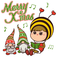 Happy New Year Christmas Sticker
