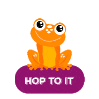 Frog Hop Sticker by Axiata