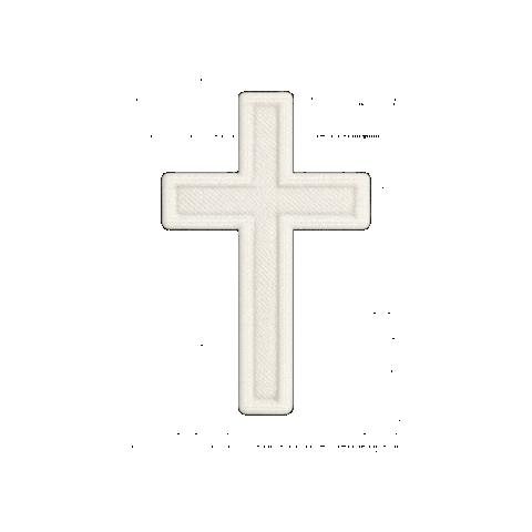 Cross Embroidery Sticker by Customnumbered