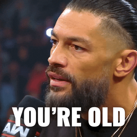 Aging Happy Birthday GIF by WWE