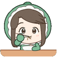 Chibi Eat Sticker