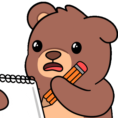 School Write It Down Sticker by BEARISH