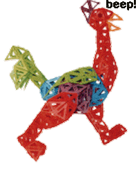 bird hurry Sticker by RENGEL