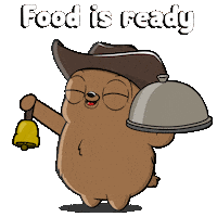 Lets Eat Eating Sticker by Fugz Official