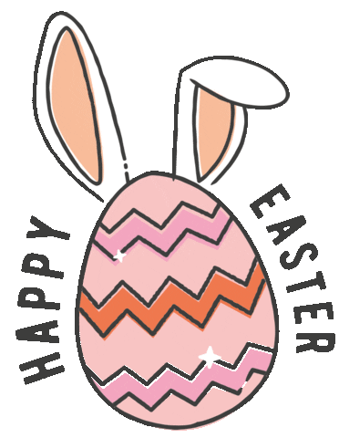 Easter Bunny Sticker by kayedoeslogos