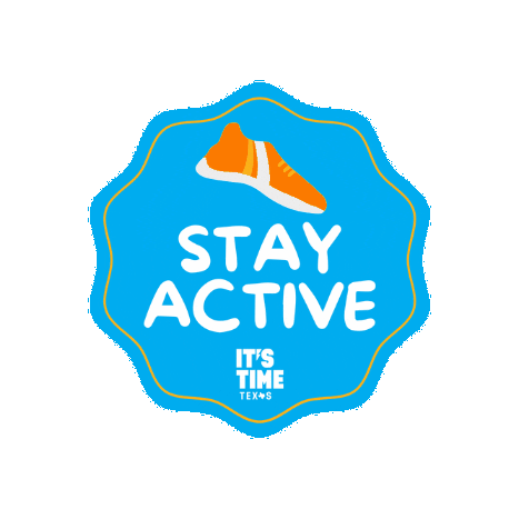 itstimetx giphygifmaker get active stay active community challenge Sticker