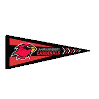 Big Red Texas Sticker by Lamar University