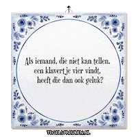 Geluk Dromen Sticker by Tegelspreuken.nl