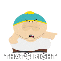 You Are Right Eric Cartman Sticker by South Park