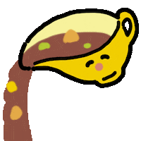 Hungry Curry Sticker by kupaberu