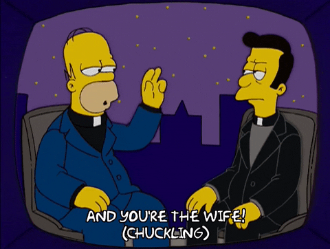 homer simpson laughing GIF
