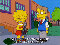 happy lisa simpson GIF