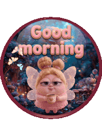 Good Morning Coffee Sticker