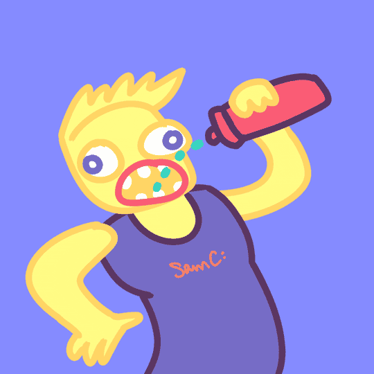 samconcklin giphyupload cartoon drink water GIF
