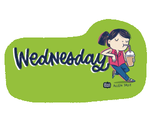Coffee Wednesday Sticker by Alicia Souza