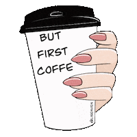 Nails Coffe Sticker