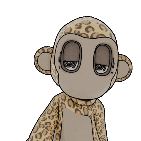 Monkey バイバイ Sticker