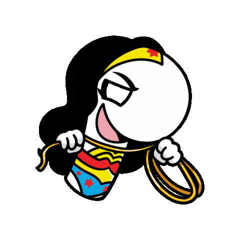 Wonder Woman Superhero Sticker by Paulberger