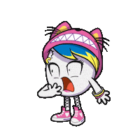 Toikido omg shocked run scared Sticker