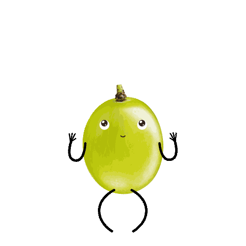AgenciaBatterflay giphyupload happy fruit uva Sticker