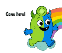 Typography Hug Sticker