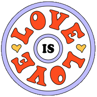 Loving Love Is Love Sticker by Gigasavvy