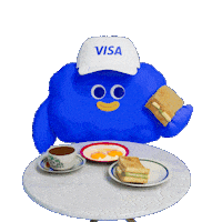 Breakfast Vee Sticker by Generation Visa