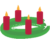Christmas Candle Sticker by Der Wein-Bischoff