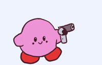 Kelpecl hearts kirby GIF