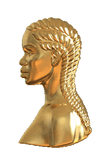 nujual black gold jewelry small business Sticker