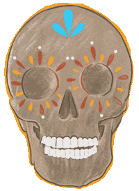 ClaudiaRamEsc mexico mexicana dia de los muertos ddlm Sticker