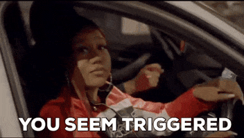 NolayGifs hate smirk cheeky triggered GIF