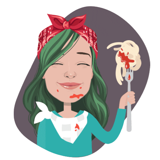 Emotion Eating Sticker by Elena