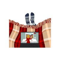 epssammie tv netflix cozy stayhome Sticker