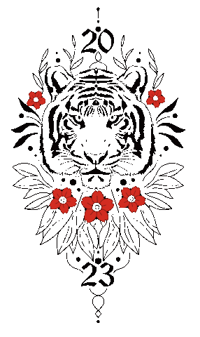 New Year Tattoo Sticker