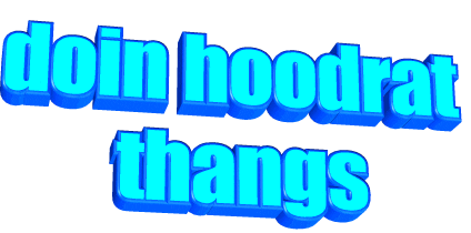hoodrat rotating font Sticker by AnimatedText