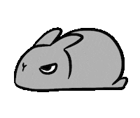 Angry Bunny Sticker by bunny_is_moving