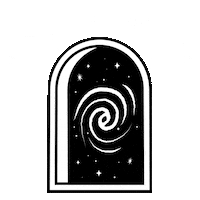 black hole space Sticker by The Mustard Mix