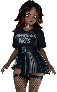 Disgusted Goth Sticker