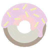 kinderbow fun donut kinder kinderbow Sticker