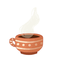 Coffee Time Food Sticker