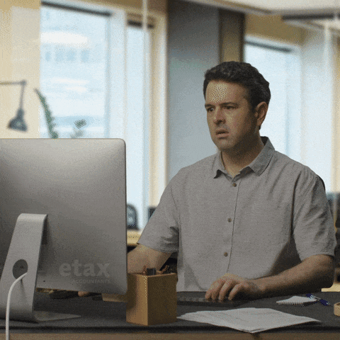 etaxaccountants sad tired office over it GIF